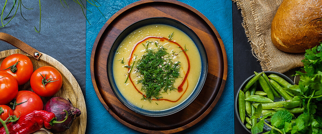 Wiosenny obiad: zupa krem & kaszotto