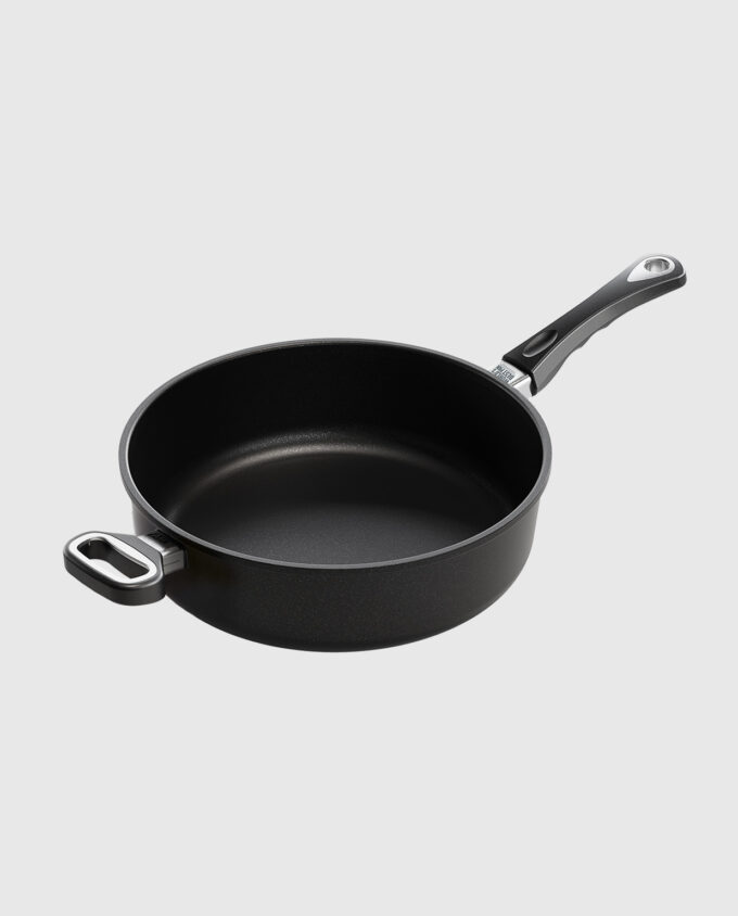 Głęboka patelnia do duszenia z podwójną rączką 28 cm
