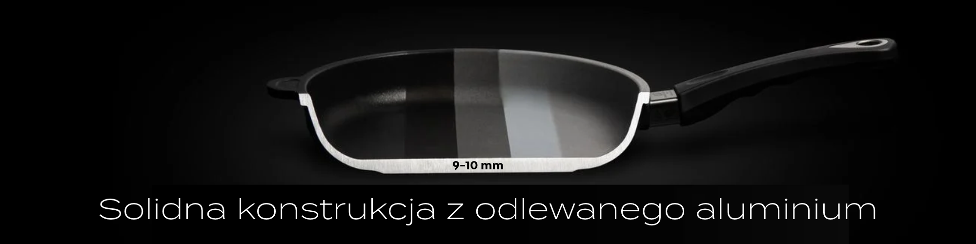 Grube dno z odlewanego aluminium 9-10 mm